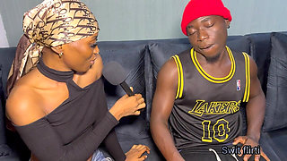 Sexy Interviewer Gets Hardcore Fuck by Popular Celebrity Behind the Scene