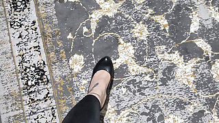 Mistress Footjob and Shoejob Cum