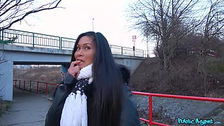 Thai Beauty's Wild Passion in Public Restroom