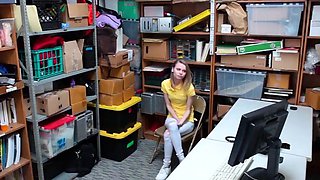 Submissive teen 18 gets caught stealing and is punished in