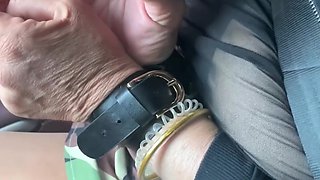 Slutty Step Mom Punished in the Car Like a Whore