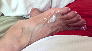 Having Footjob Fun with Aunty Ann JOI
