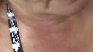 My horny cougar can't resist wanting to suck my hard cock and let me fuck her hot shaved pussy