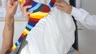 Girl for the First Time at the Gynecologist.