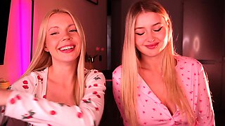 Dirty blonde teen lesbians