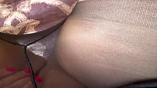 Horny Stepmom in Sexy Pantyhose (let's Jerk off Together)