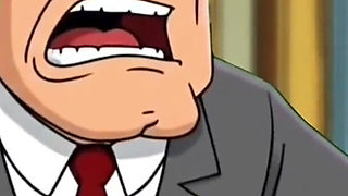 Cuckold Husband Is Furious That His Wife Is Cheating with Her Lover. Cartoon