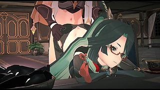 Genhin Impact - Xianyun Craves Big Black Cock After Getting Bored of Average Dick - 3D Hentai Animation