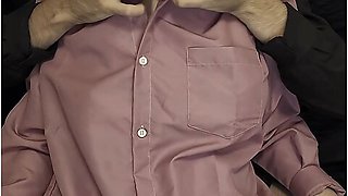 A Guy Crushes My Breasts And Nipples Through A Shirt // Tits Massage