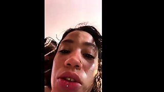 Horny brunette takes hard BBC pounding and get load of cum l