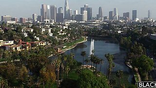 Threesome trailer with splendid Flash Brown and Jason Brown from Blacked.Com