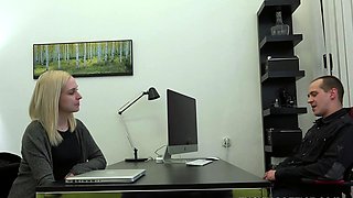 Sexy Czech blonde wants a weekendjob