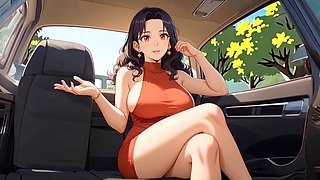 Internal ejaculation, big tits, animated