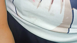 My girlfriend came into the room and sat on my dick and started fucking