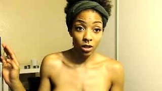 Hot Black Maid Does Some Webcam Black and Ebony