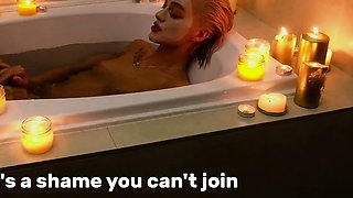 Cozy homemade blowjob in the bathroom
