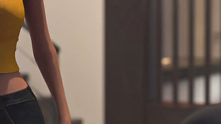 Being a Wife (v1.220p) - P15 - the Cheating Wife Makes Her Stepson’s Friend Rock-hard While Watching a Movie with Her Husband