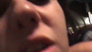 Hot Brunette Slut Rides Cock