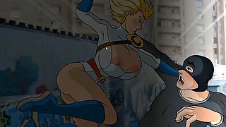 Busty Power Girls Big-Tits Trouble Creampie