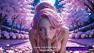 Silk-Clothed 3 DIMENSIONAL Doll Takes Spear Deep, Then Face Flooded with Big Jizz shot