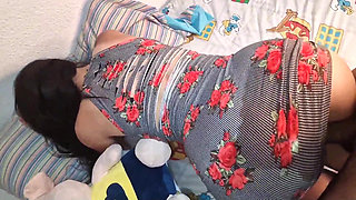 Hardcore and wild sex with my stepdad several days in a row without my mom noticing when I stay for a week on vacation