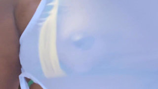 White Mesh Club Wear Try on Haul