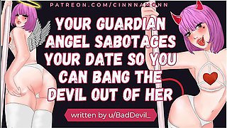 Banging Your Guardian Angel And Devil Asmr Erotic Audio Roleplay Blowjob Deepthroat