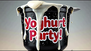 Yoghurt Party Vol. 1: Psycho Harley & Classic Lara POV (Deepthroat, Facial, AI Animation)