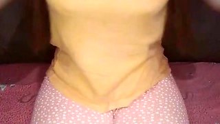 Mysterious beauty shares close intimate solo moments in her private space