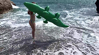 Vlog Lissa Brown Goes to a Nudist Beach to Film a Custom Video