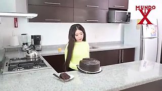 Hot Teen Lily Queen Fucks in Parents' House - Sexy Mexicana Babe