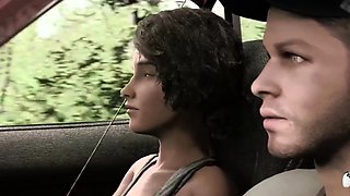-- Small Tits Skinny Babe Rough Car Domination --