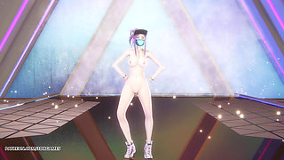 [mmd] Aespa - Supernova Akali Sexy Naked Dance League of Legends Uncensored Hentai