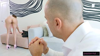 Slutty Maid Teases Big Cock Client While His Wife Is Away