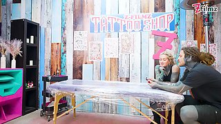 Inked Lovers Big Dick Foursome Merry's Tattooed Adventure