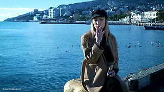 Outdoors Smoking with Beaty Russian Girl 1