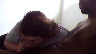 BBW Autumn's Interracial Blowjob