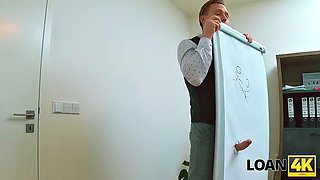 Bank Managers Cock Sucked by Rough Brunette