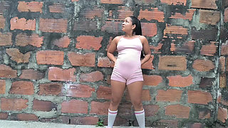 Stretching Outside and Peeing My Gym Clothes