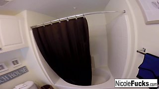 Nicole Aniston getting banged in the shower in the Hot Home movie