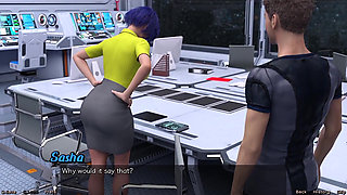 Stranded in Space - Blue Haired Big Tits MILF Wants to Talk