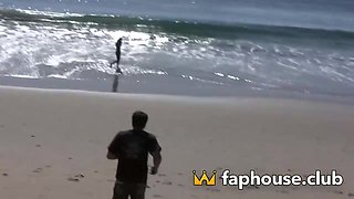 Sizzling blondie bombshell receives an explosive popshot on her juicy tits!