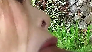 Asian teen in car secretly fucked by step dad