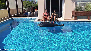 Pool Party with Our Rubber Toy