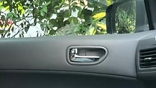 Megaton Boobs You Can See Even Through Her Clothes. Car Blowjob, Cum in Mouth, She Swallows It All!