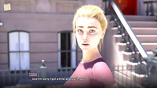 University of Problems with a hot blonde and big boobs in an erotic adventure