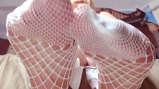 Big Boobed Blonde Masturbates With A Dildo In The Bathroom