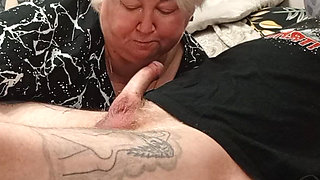 Blowjob From Stepmom and Cum Swallowing