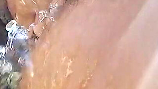 Cooling off at the Nudist Campsite