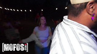 Superb Bella Nova and Mike Skywalker at hardcore scene